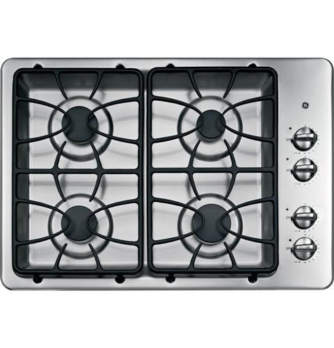 GE® 30" Built-In Gas Cooktop - JGP329SETSS - d-airconditioning