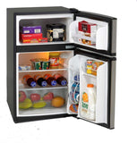 Model RA3136SST - 3.1 CF Two Door Counterhigh Refrigerator - Black w/Stainless Steel Doors - d-airconditioning
